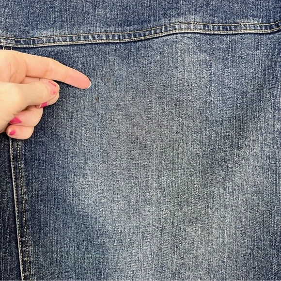 Marvin Richards Fur Lined Trucker Denim Jacket Size Large Vintage Y2K Country - Picture 16 of 16